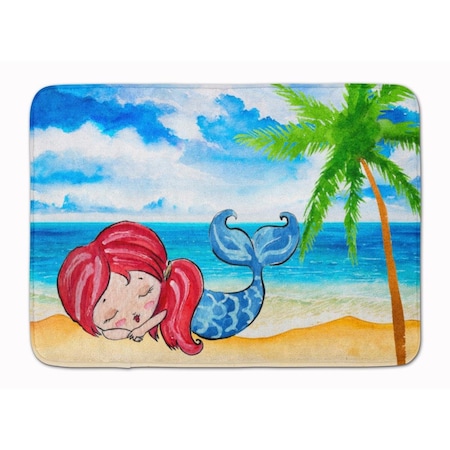 Carolines Treasures Mermaid on the Beach Machine Washable Memory Foam Mat BB8513RUG